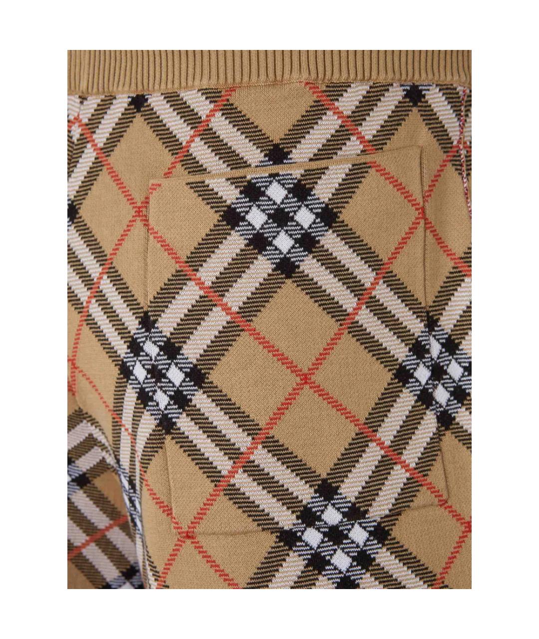 BURBERRY Бежевые хлопковые шорты, фото 2