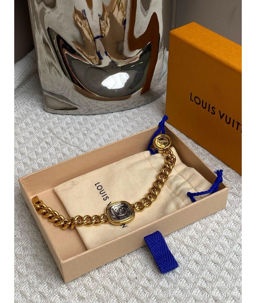 LOUIS VUITTON Золотой браслет, фото 2