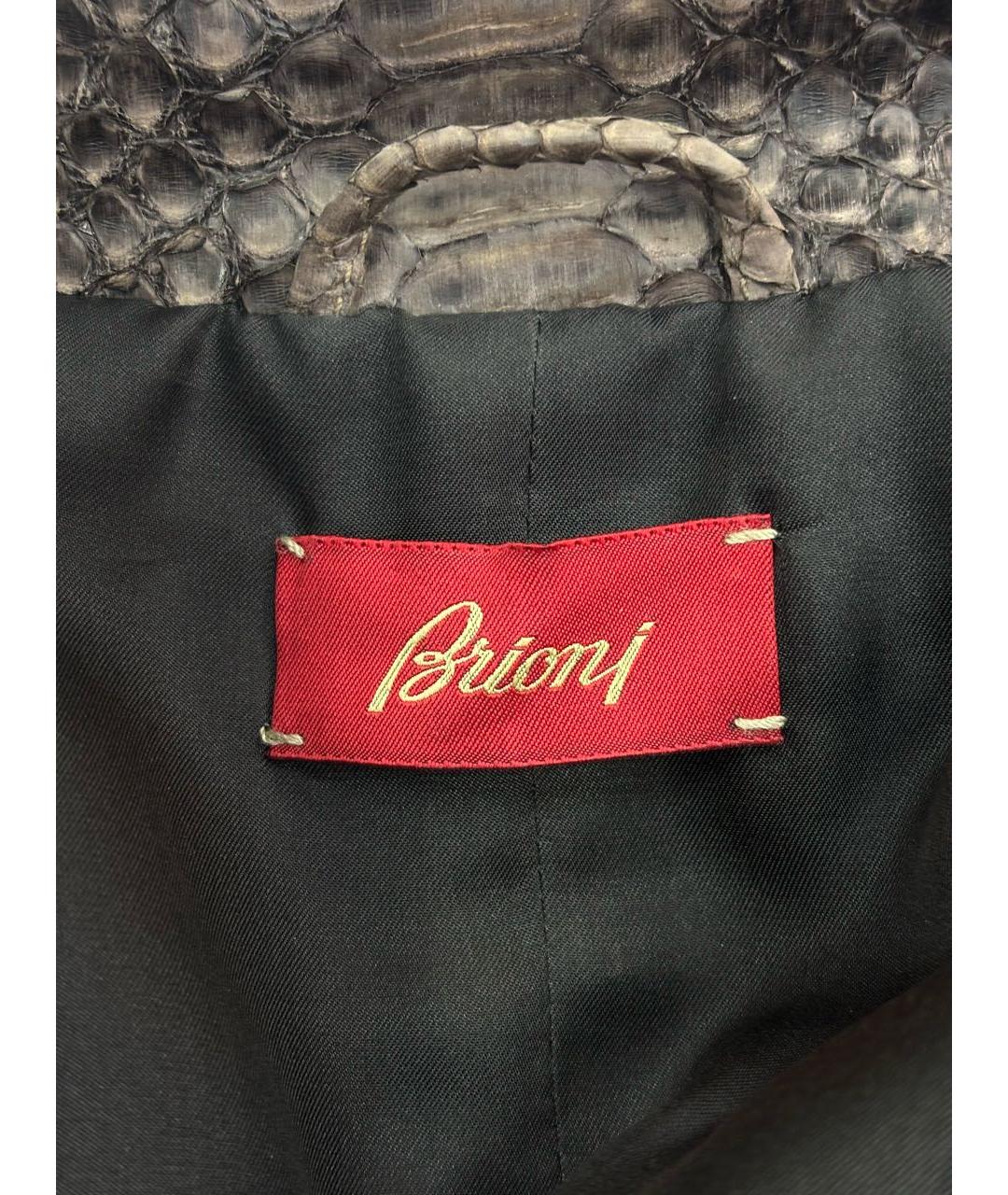 BRIONI Коричневая куртка из экзотической кожи, фото 6