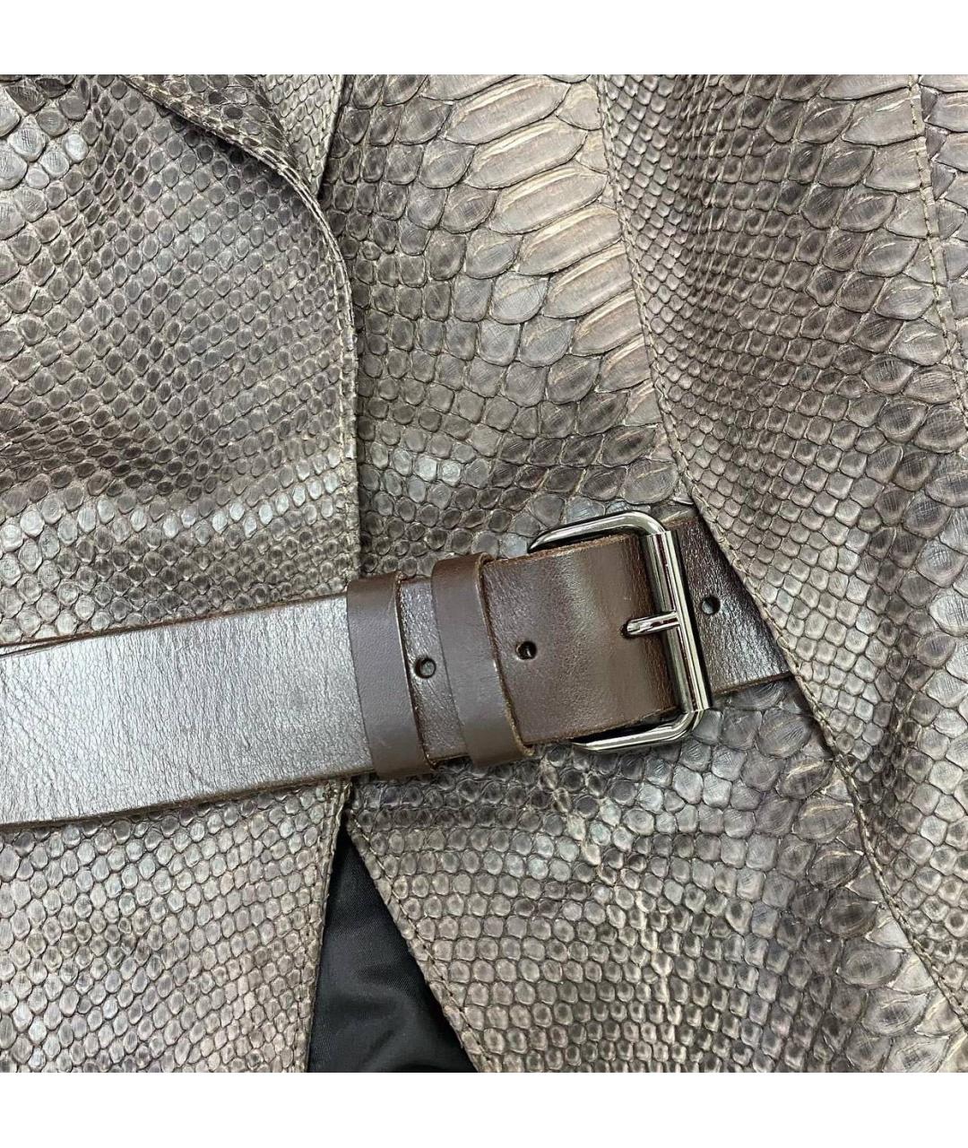 BRIONI Коричневая куртка из экзотической кожи, фото 7