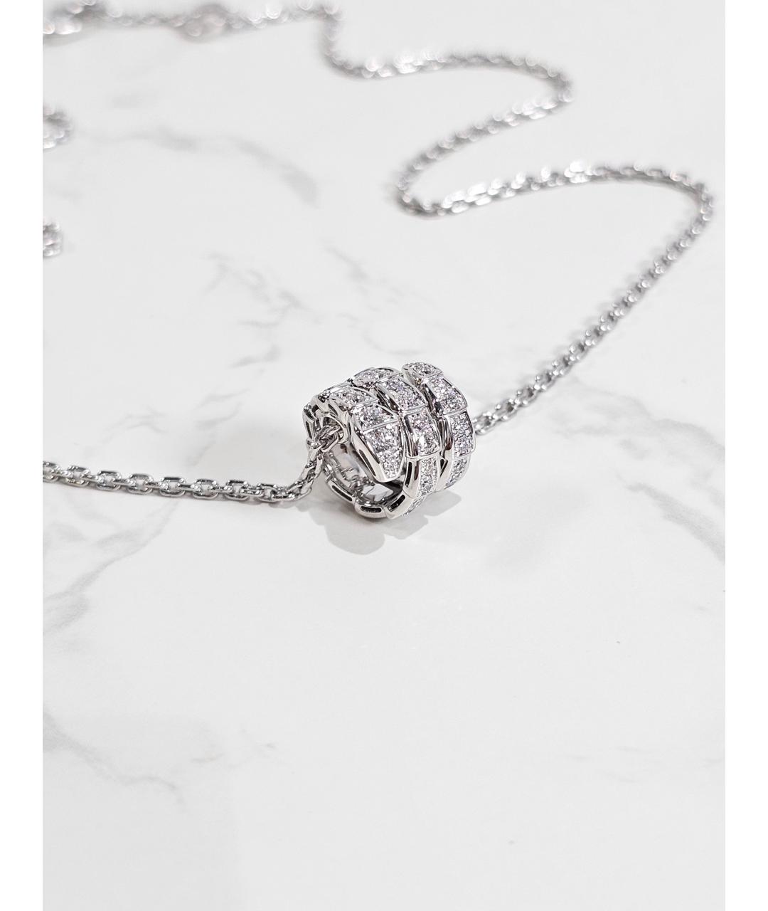 BVLGARI Серебряная подвеска из белого золота, фото 3