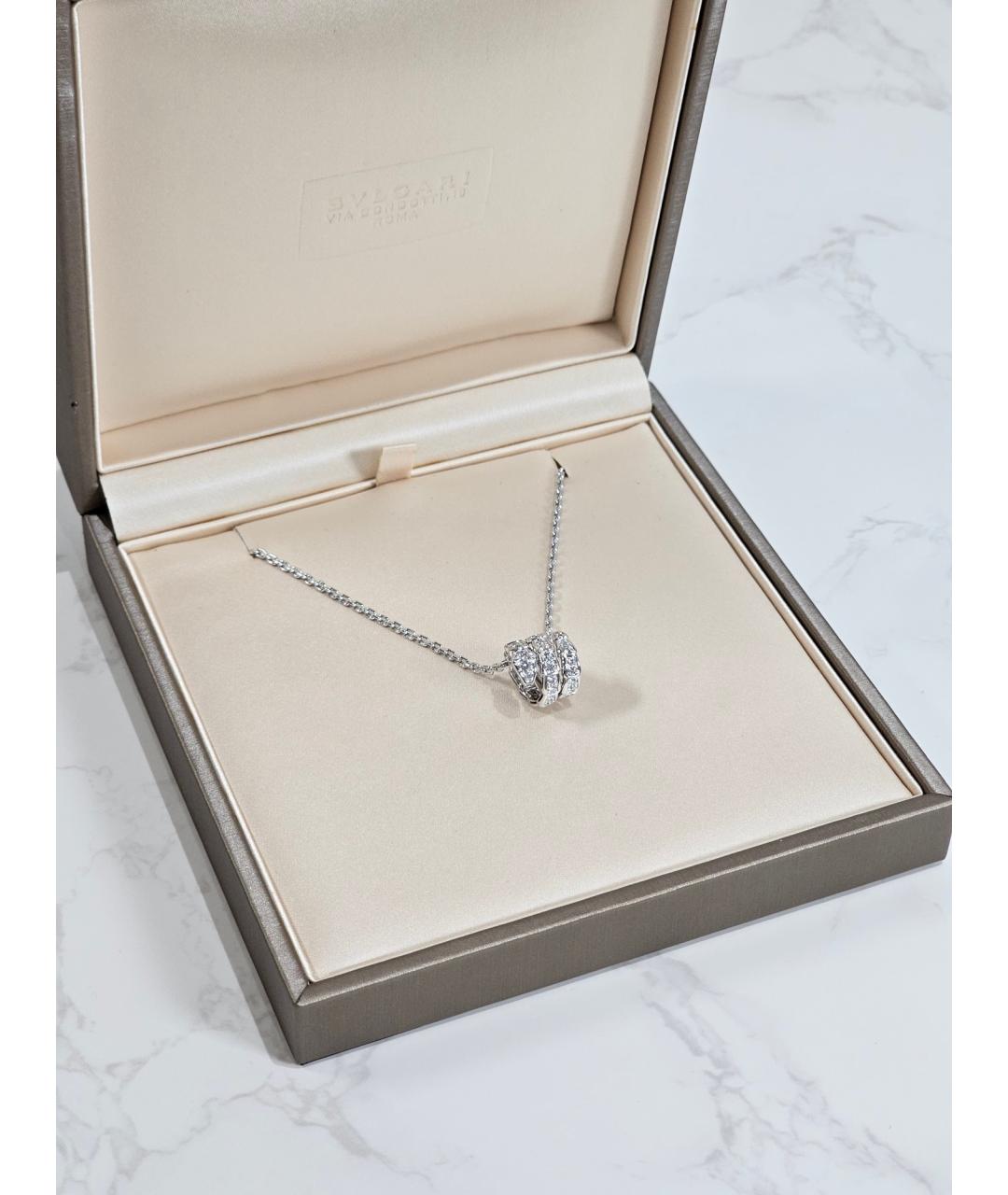BVLGARI Серебряная подвеска из белого золота, фото 2