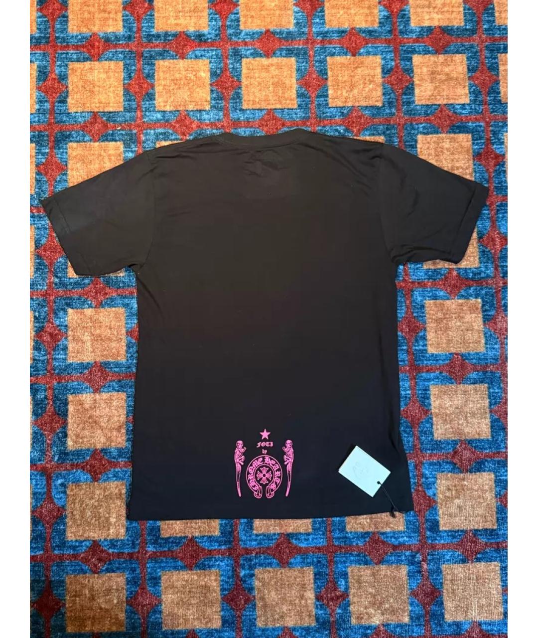 CHROME HEARTS Черная хлопковая футболка, фото 2