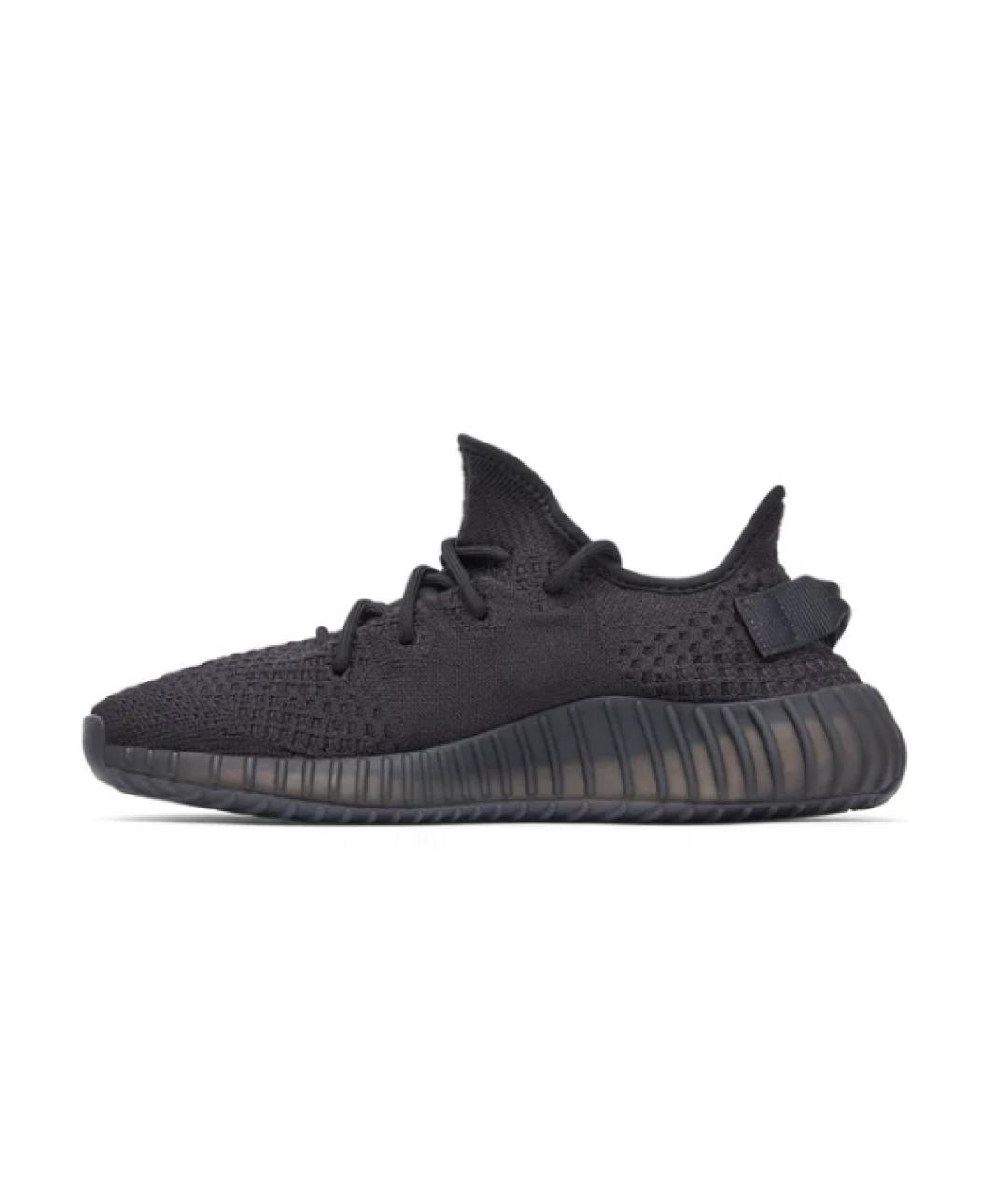 ADIDAS YEEZY Черные текстильные низкие кроссовки / кеды, фото 4