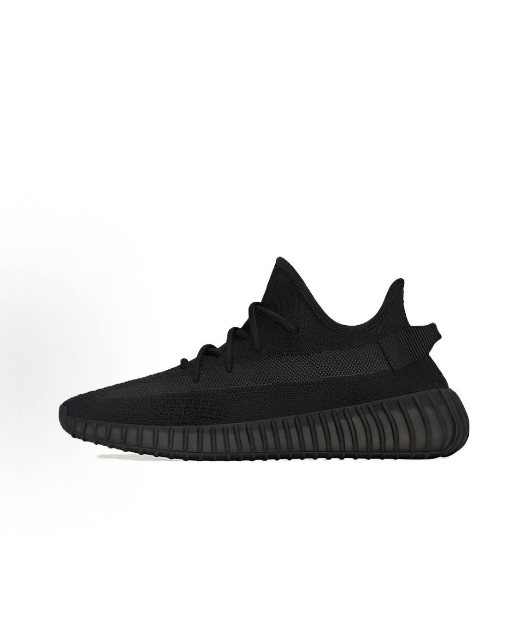 ADIDAS YEEZY Черные текстильные низкие кроссовки / кеды, фото 7