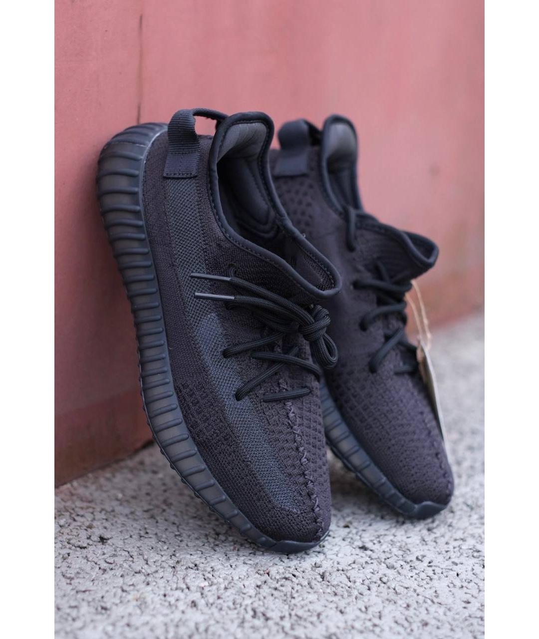 ADIDAS YEEZY Черные текстильные низкие кроссовки / кеды, фото 6