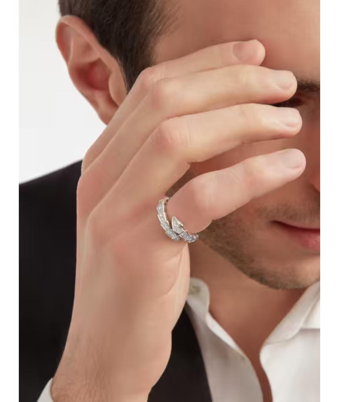 BVLGARI Серебряное кольцо из белого золота, фото 3