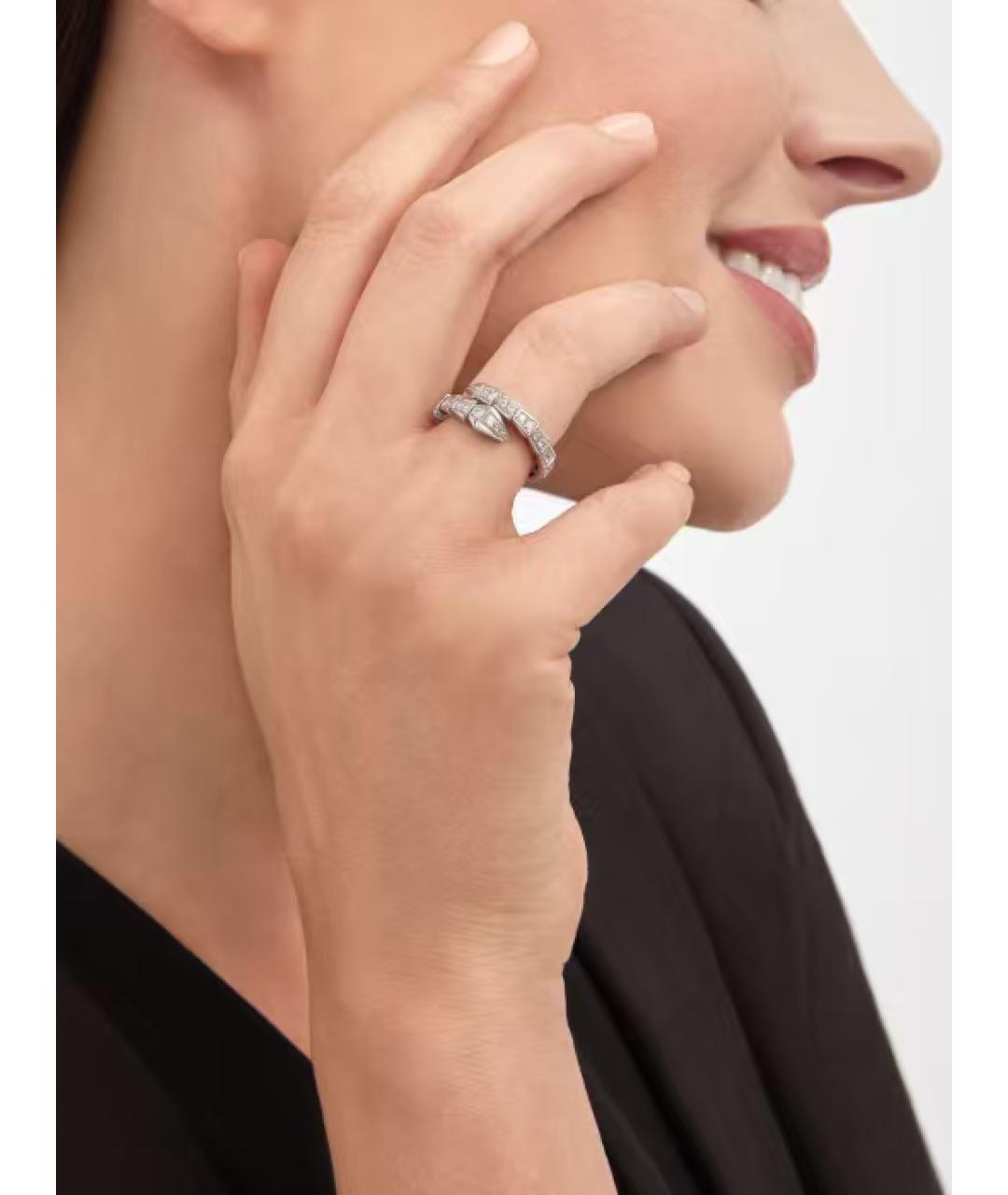 BVLGARI Серебряное кольцо из белого золота, фото 2