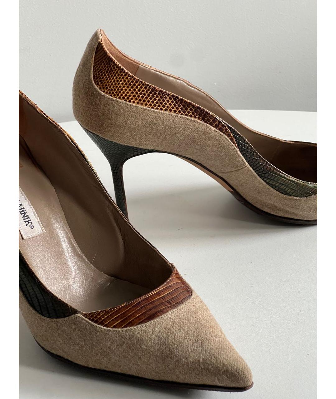 MANOLO BLAHNIK Мульти кожаные туфли, фото 3