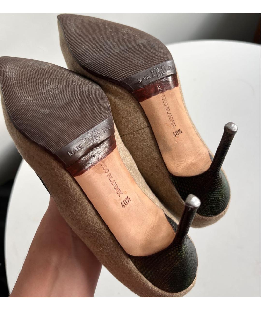 MANOLO BLAHNIK Мульти кожаные туфли, фото 6