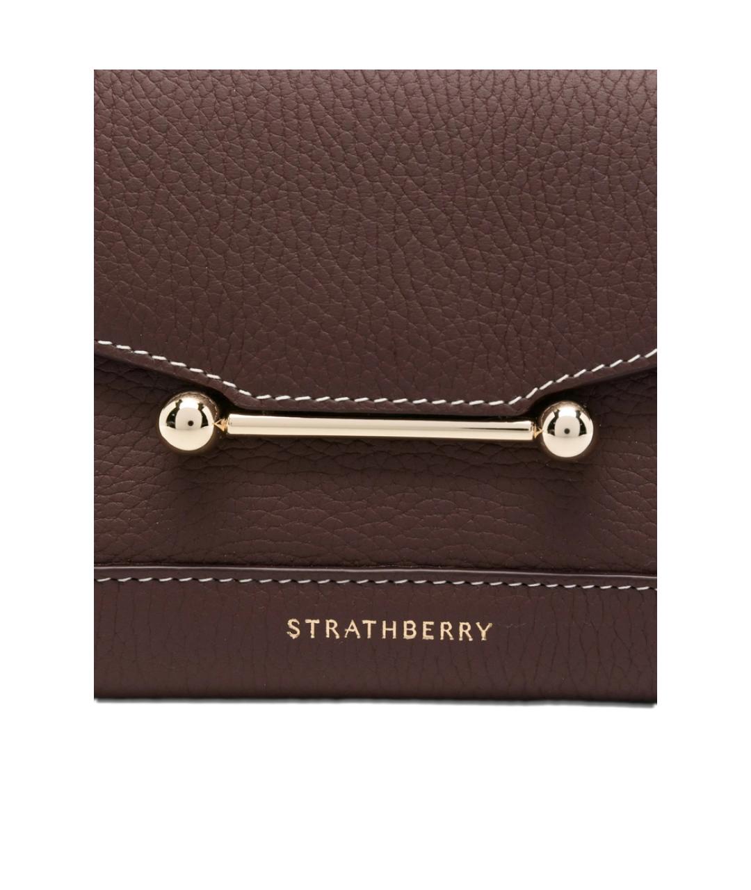 STRATHBERRY Коричневая кожаная сумка тоут, фото 5