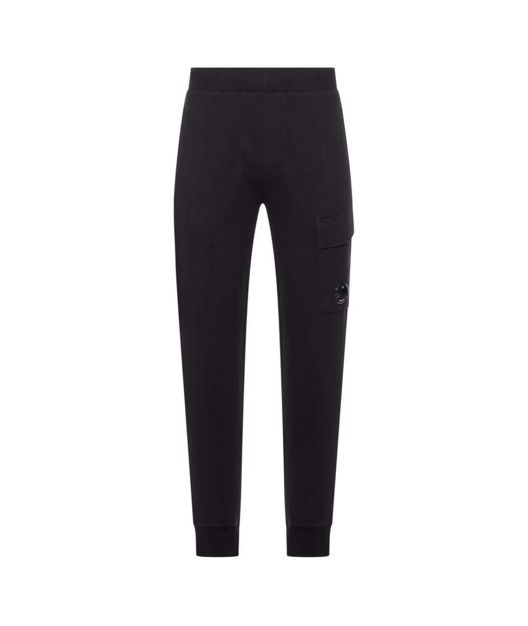 CP COMPANY Черные хлопковые повседневные брюки, фото 1