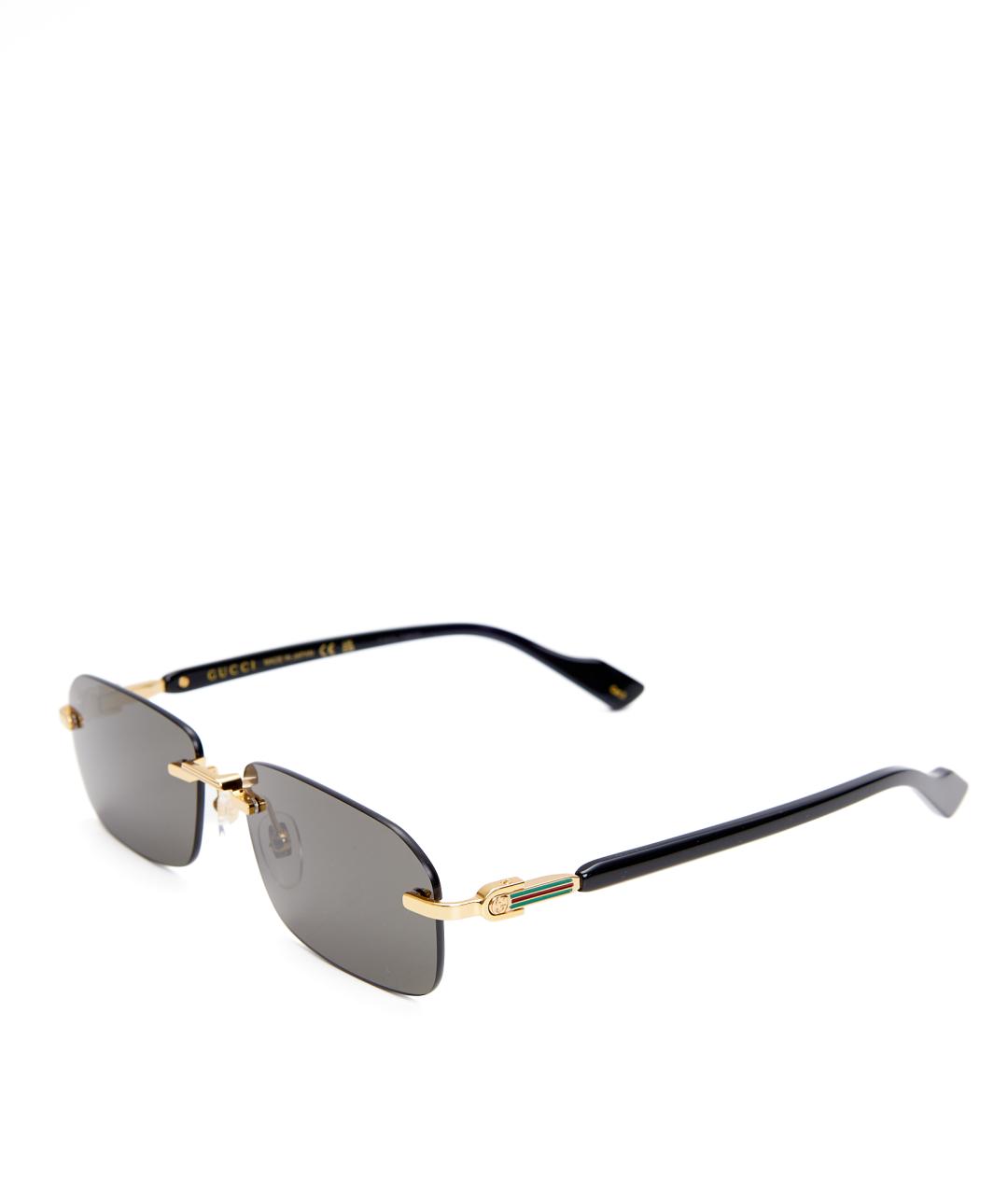 GUCCI Черные пластиковые солнцезащитные очки, фото 2
