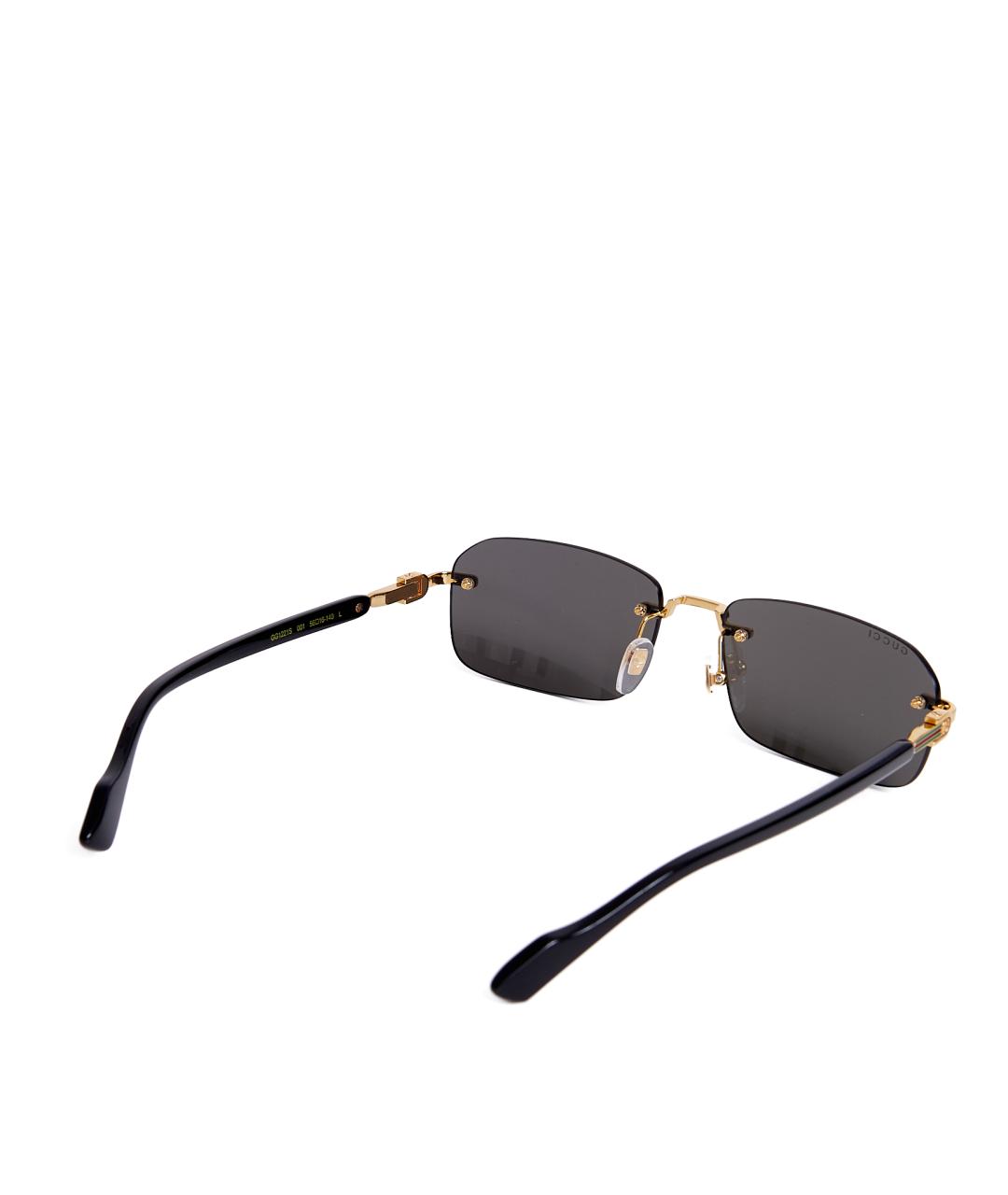 GUCCI Черные пластиковые солнцезащитные очки, фото 4