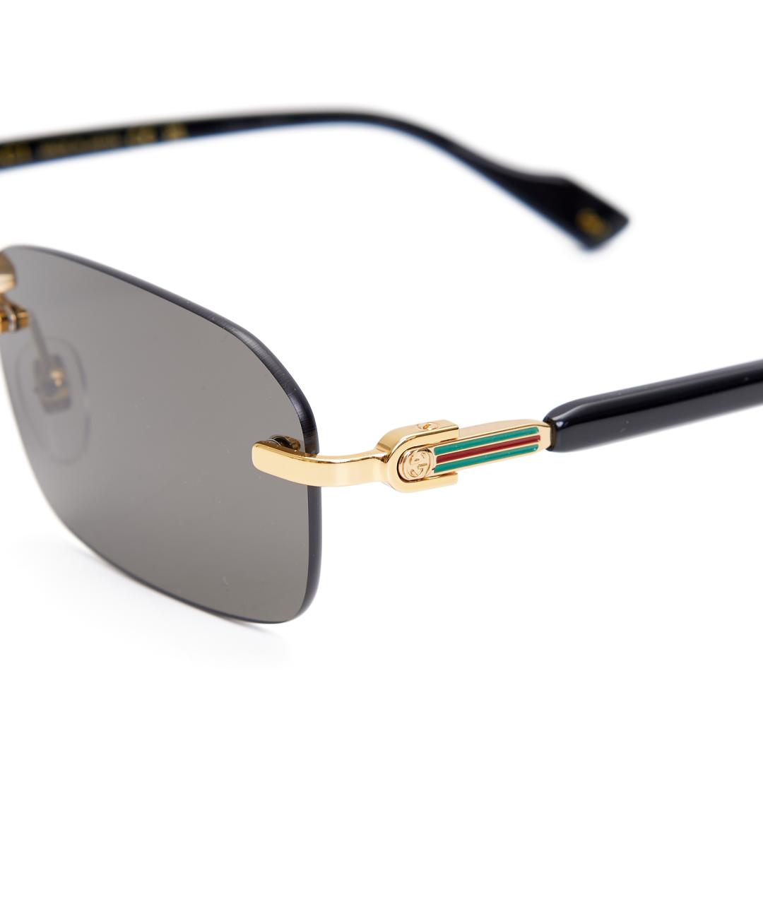 GUCCI Черные пластиковые солнцезащитные очки, фото 3