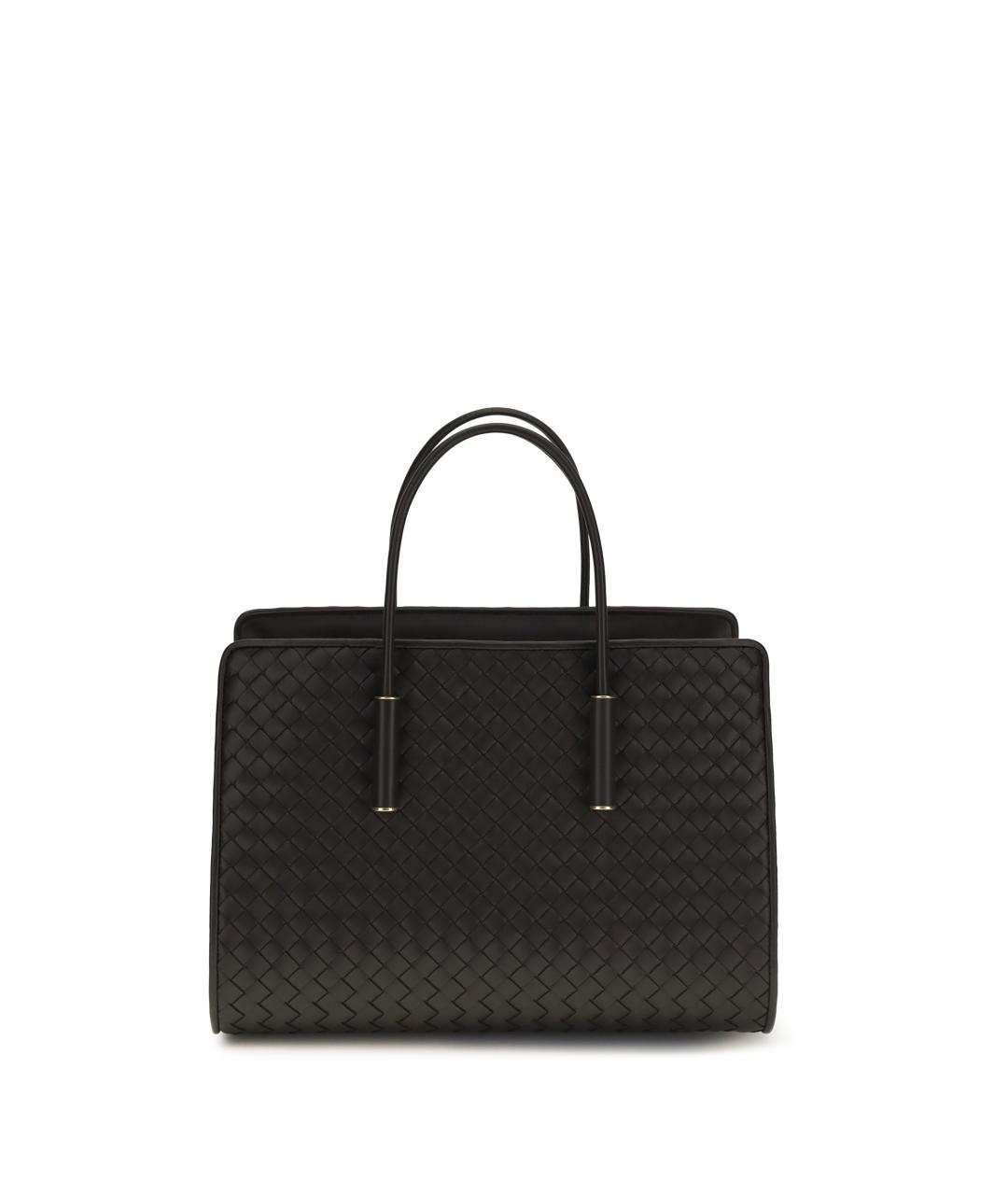 BOTTEGA VENETA Коричневая кожаная сумка тоут, фото 1