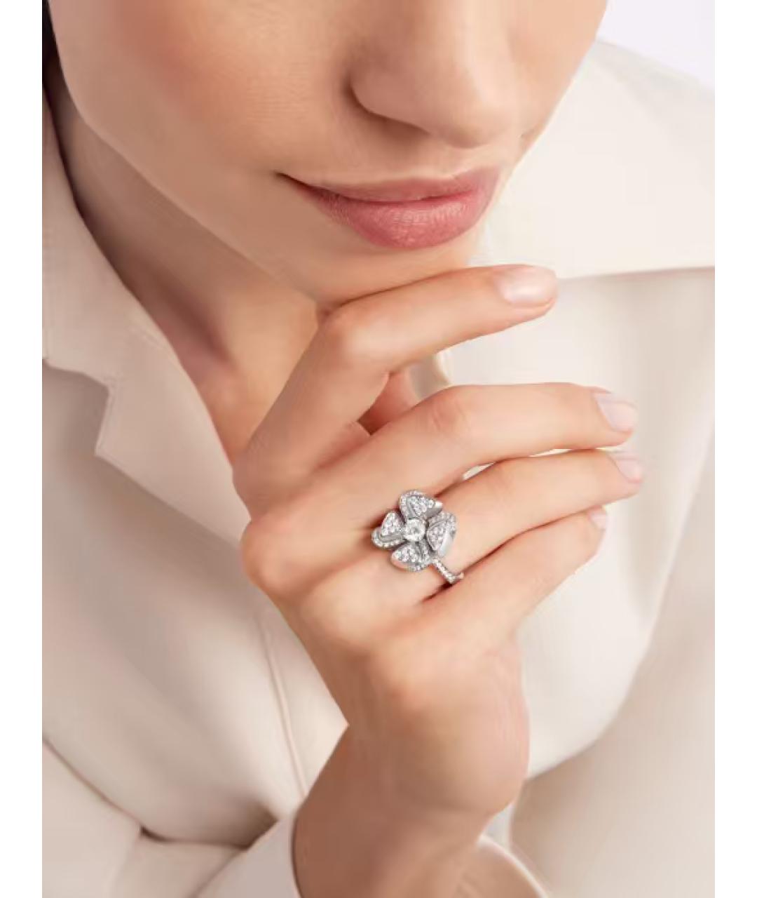 BVLGARI Серебряное кольцо из белого золота, фото 5