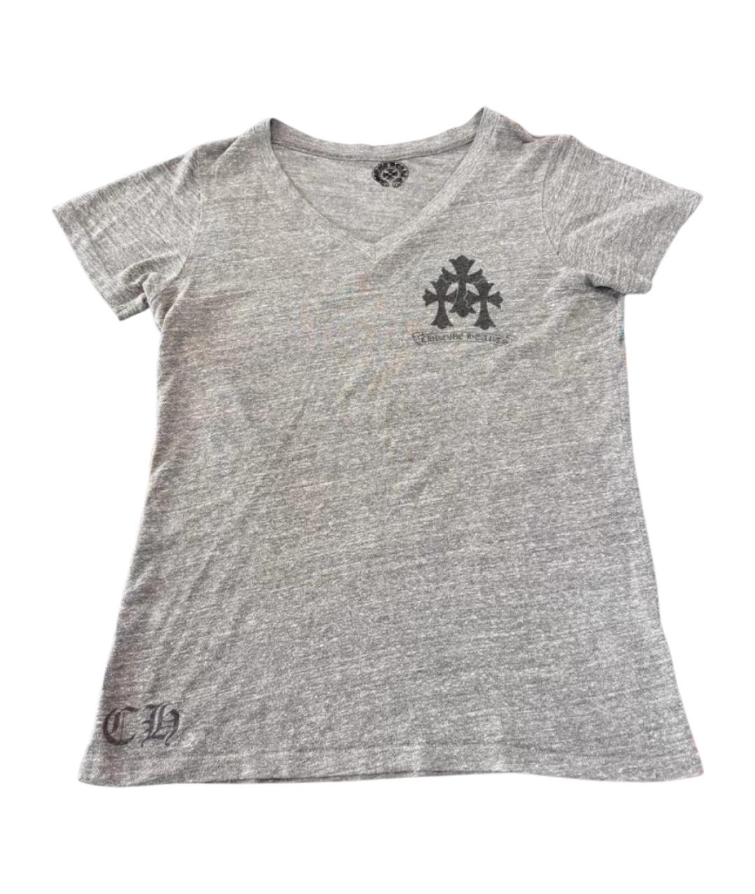 CHROME HEARTS Серая хлопковая футболка, фото 1