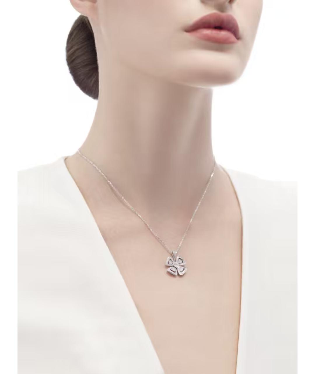 BVLGARI Серебряная подвеска из белого золота, фото 3
