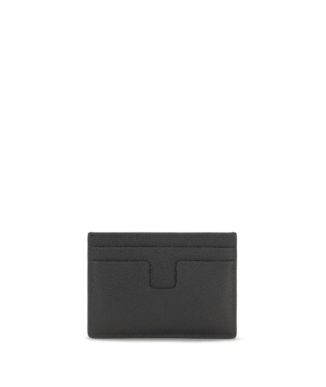 TOM FORD Черный кожаный кошелек, фото 2