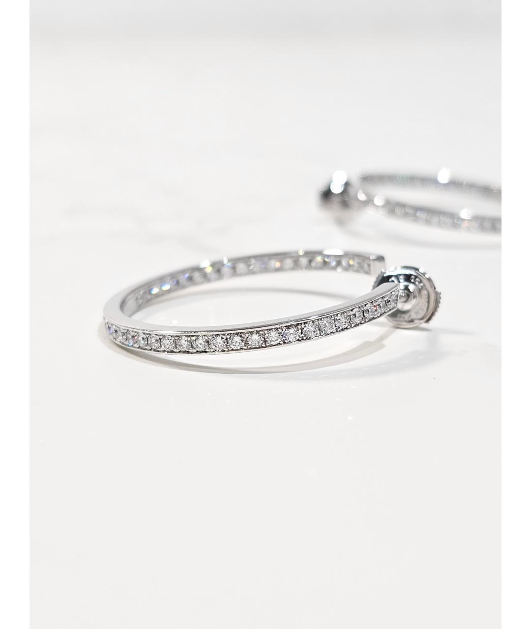 CARTIER Серебряные серьги из белого золота, фото 2
