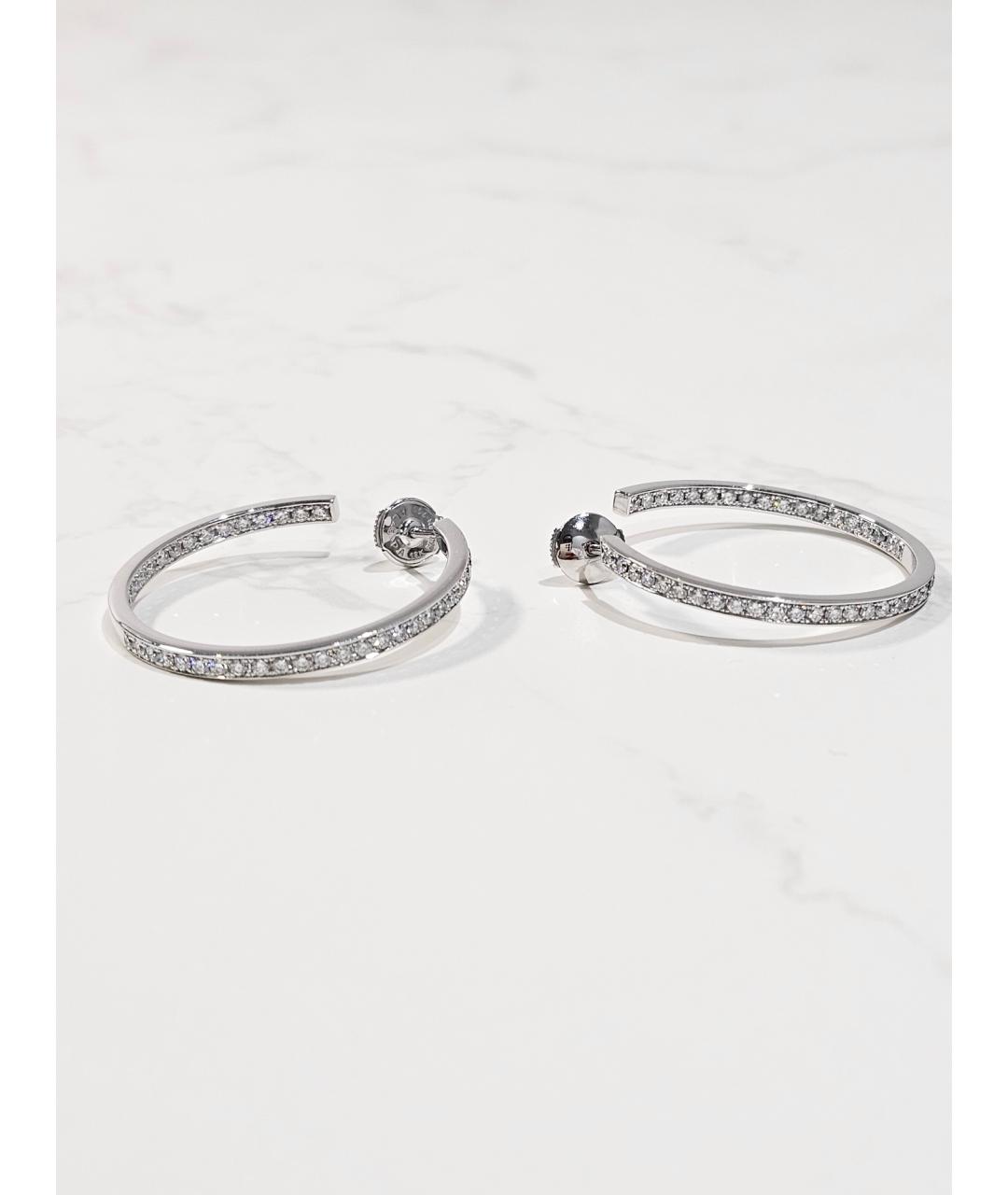 CARTIER Серебряные серьги из белого золота, фото 3
