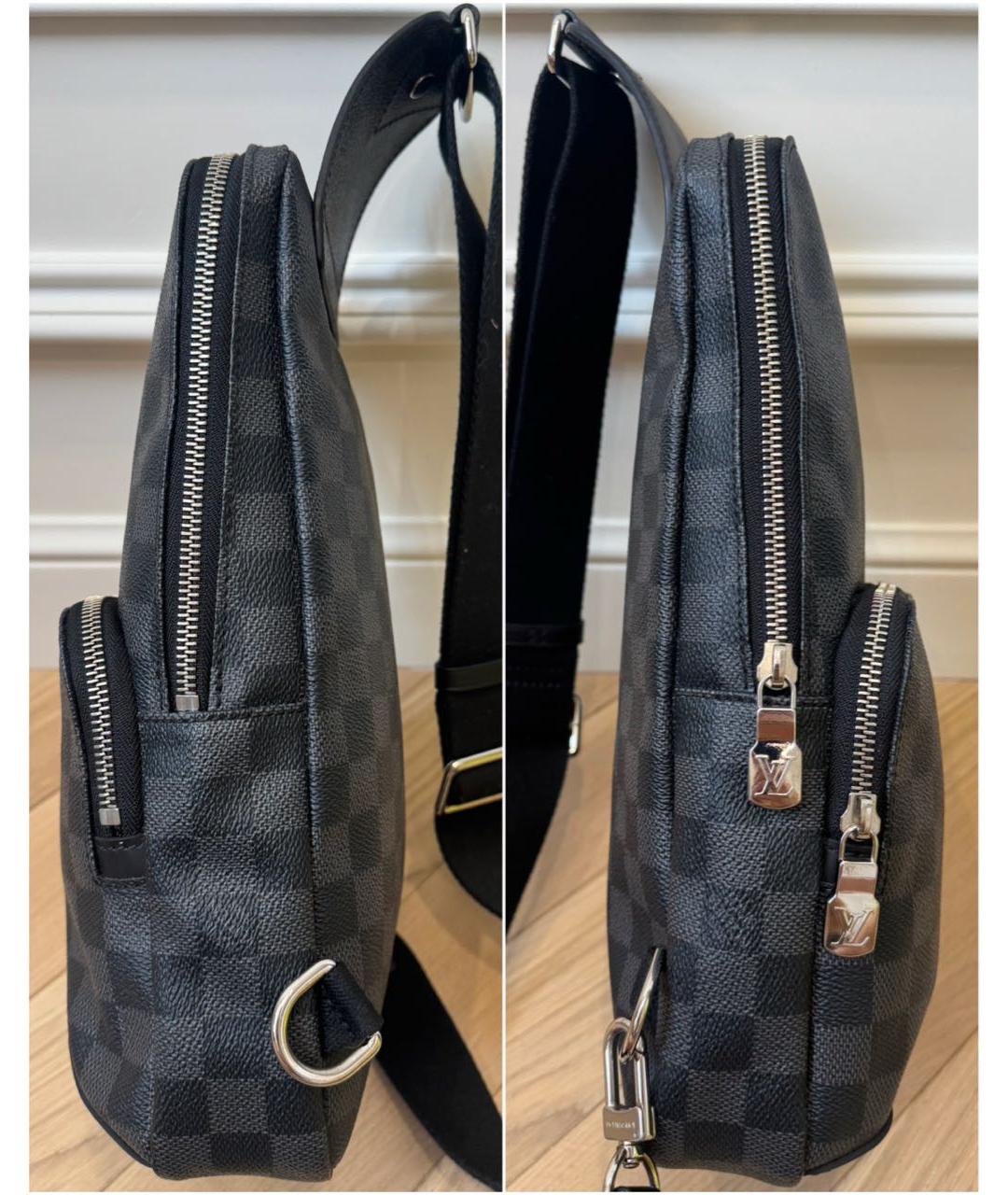 LOUIS VUITTON Черная сумка на плечо, фото 3