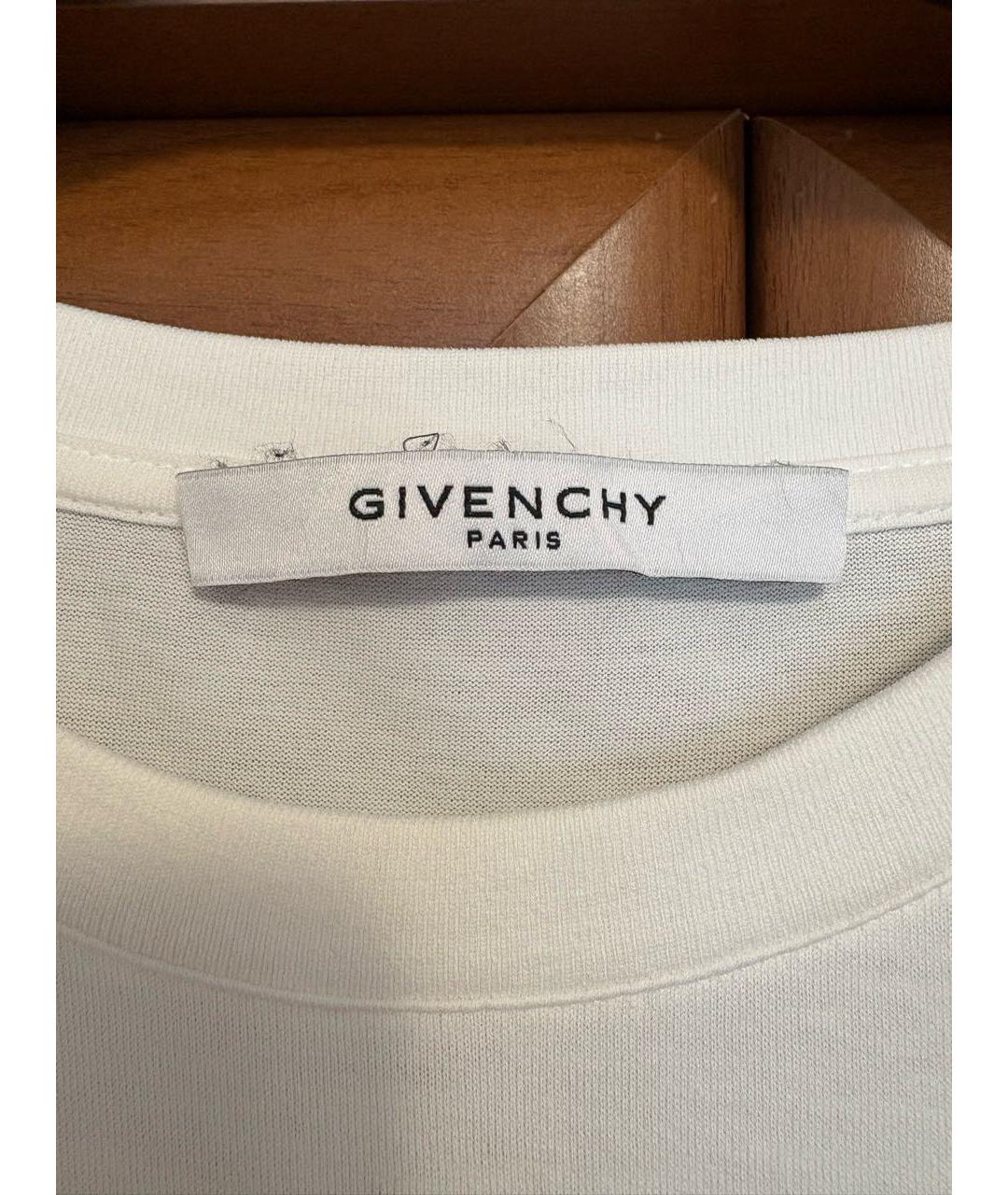 GIVENCHY Белая хлопковая футболка, фото 6