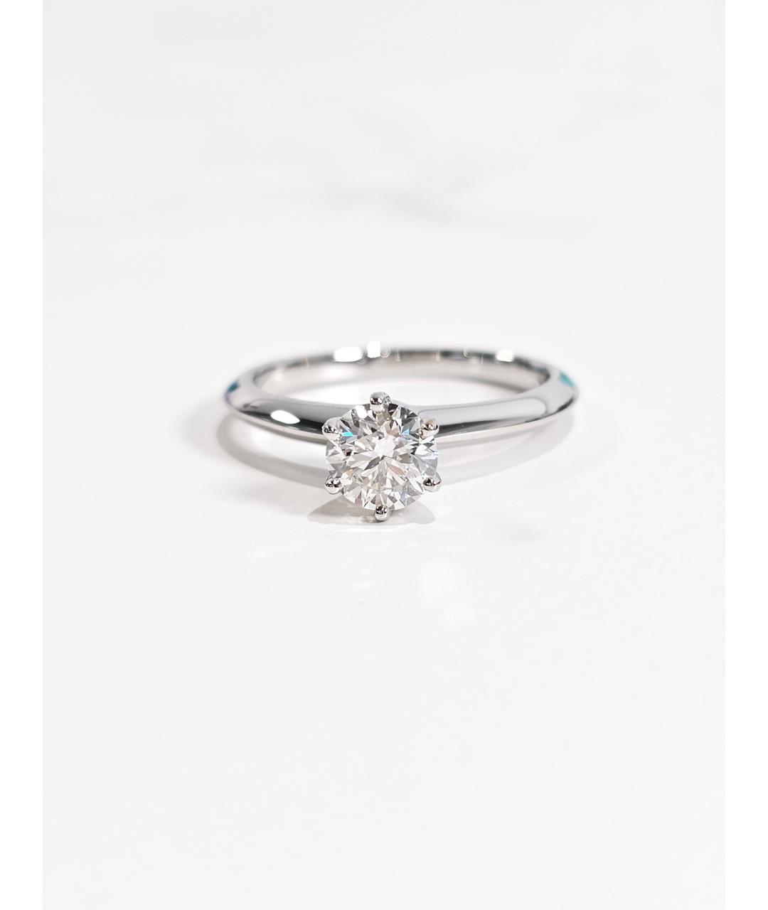 TIFFANY&CO Серебряное платиновое кольцо, фото 3