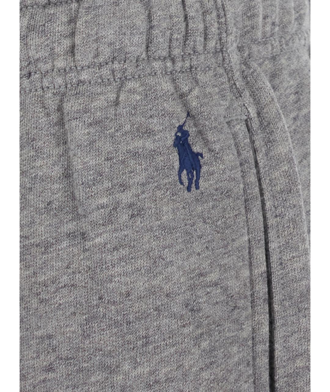 POLO RALPH LAUREN Серые хлопковые спортивные брюки и шорты, фото 3
