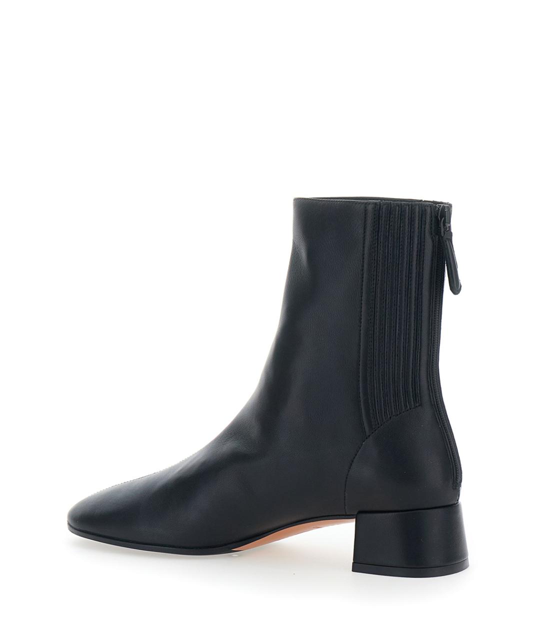 AQUAZZURA Черные кожаные ботинки, фото 3
