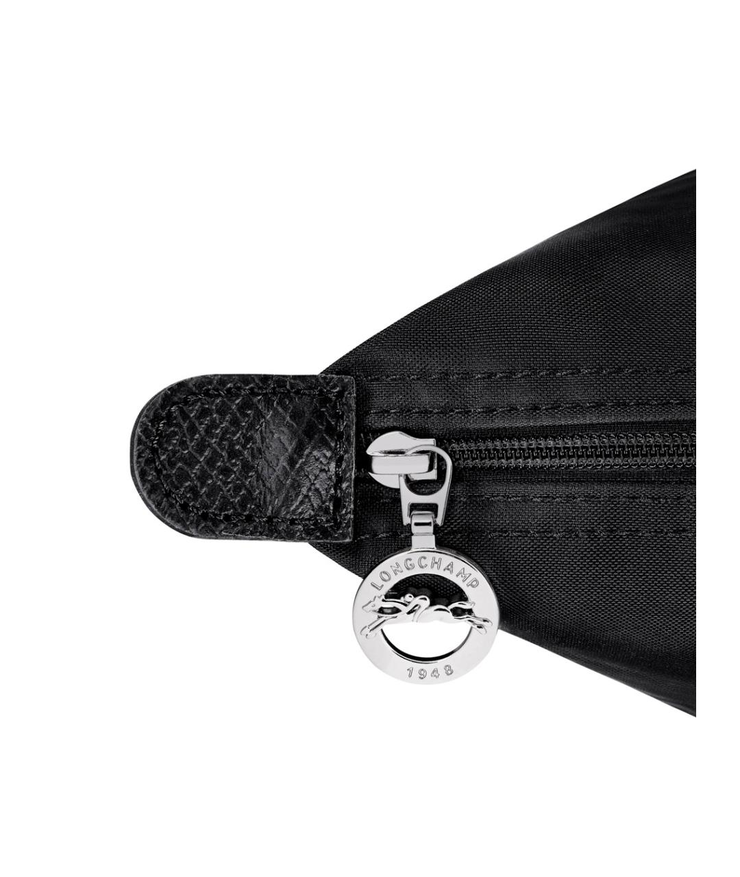 LONGCHAMP Черная синтетическая сумка тоут, фото 4