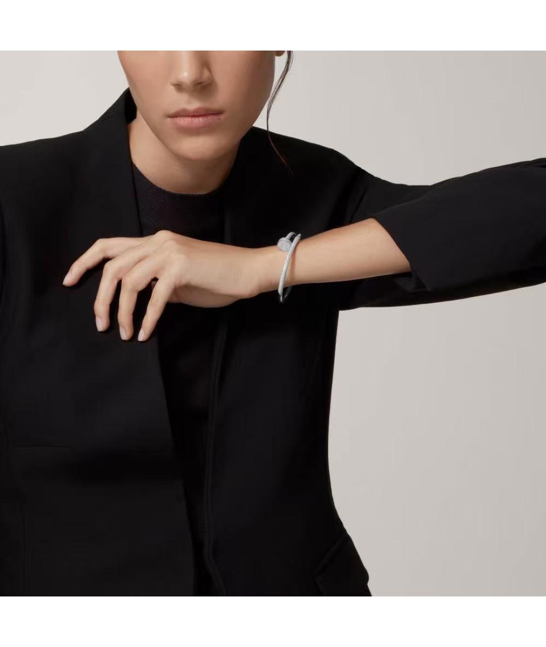 CARTIER Серебряный браслет из белого золота, фото 4