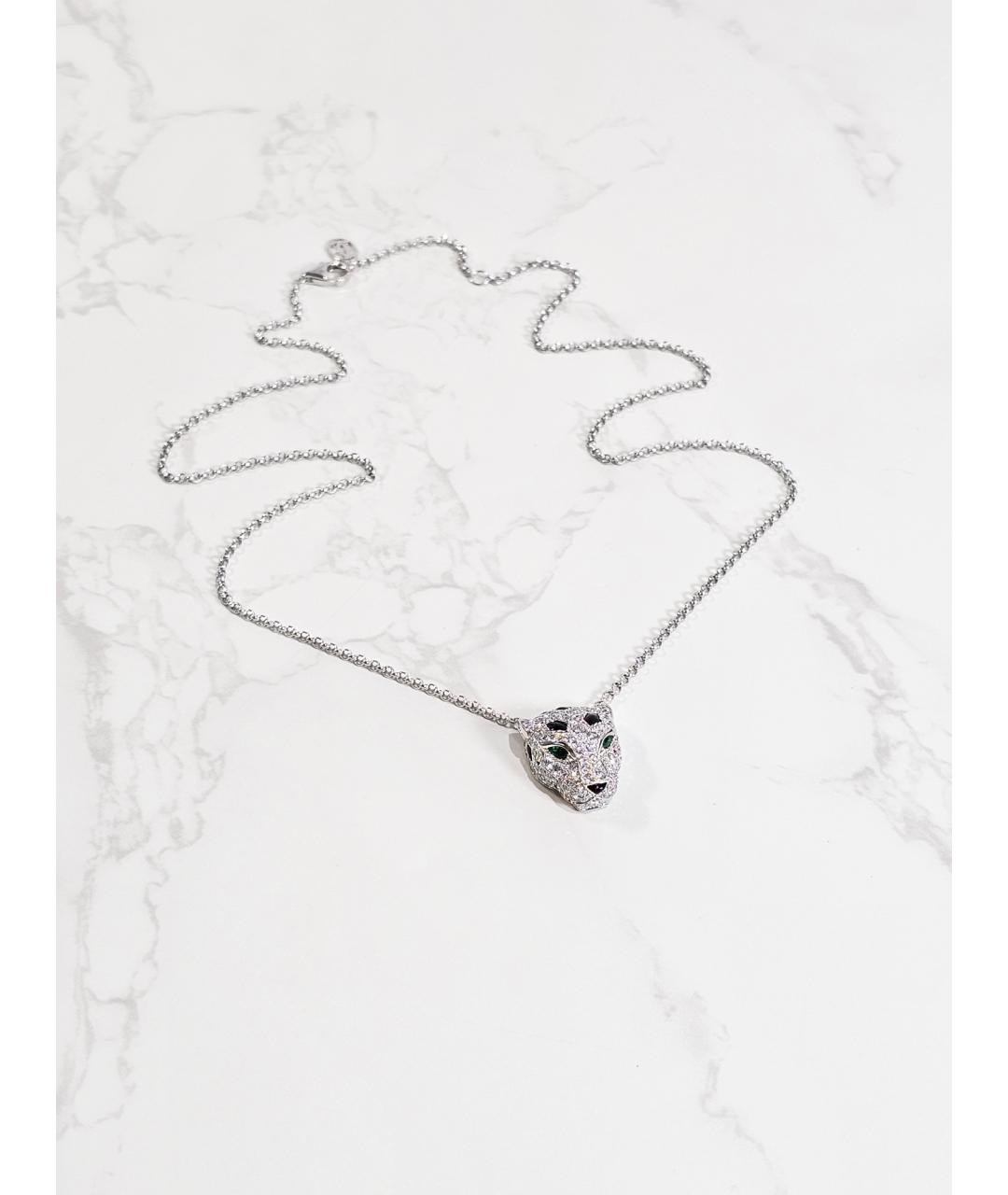 CARTIER Серебряное колье из белого золота, фото 5