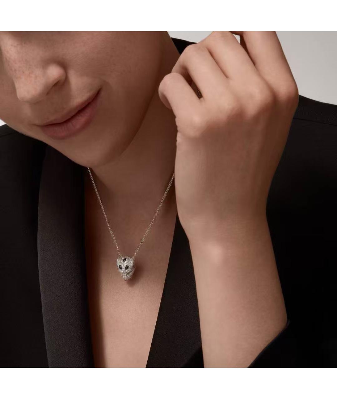CARTIER Серебряное колье из белого золота, фото 4