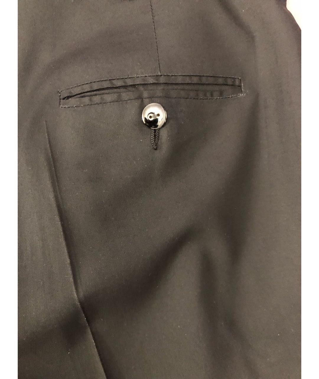 KITON Черные шелковые брюки узкие, фото 8
