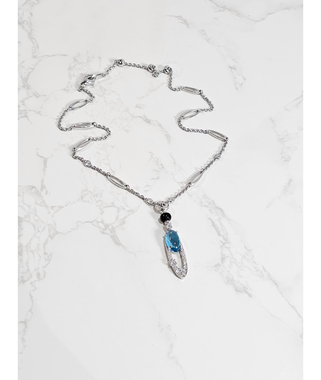 BVLGARI Серебряное колье из белого золота, фото 2