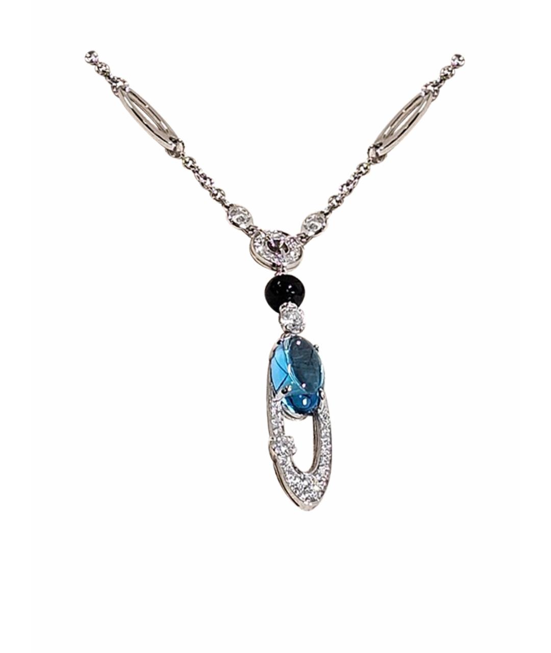 BVLGARI Серебряное колье из белого золота, фото 1