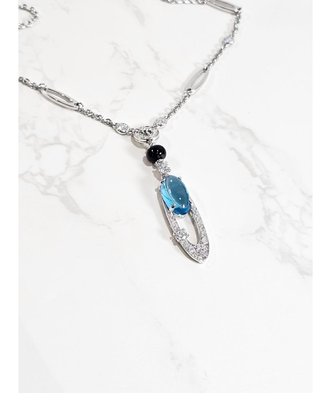 BVLGARI Серебряное колье из белого золота, фото 3