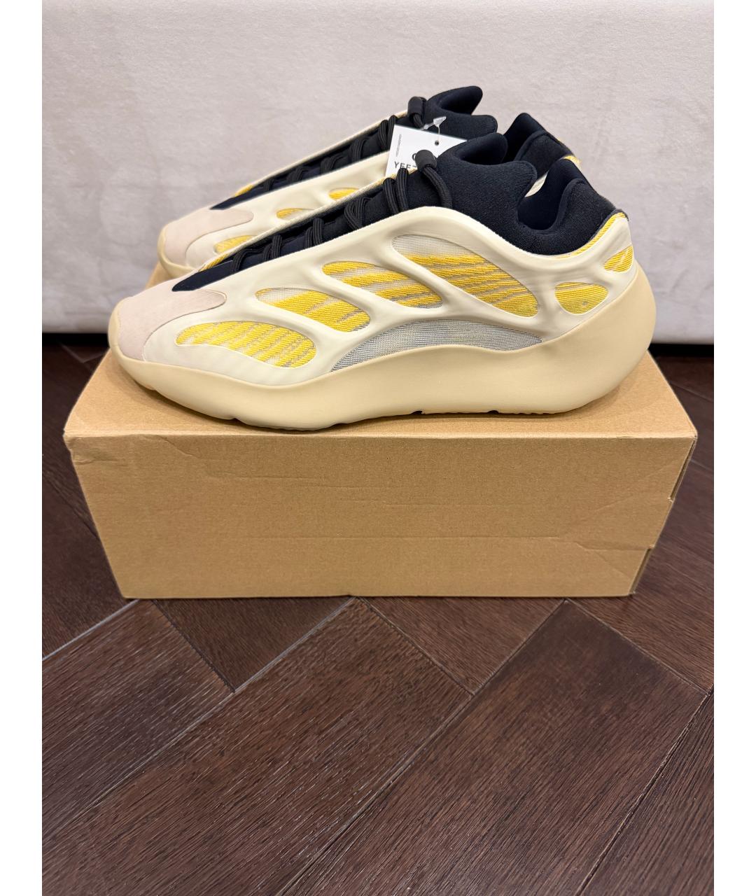 ADIDAS YEEZY Белые низкие кроссовки / кеды, фото 2