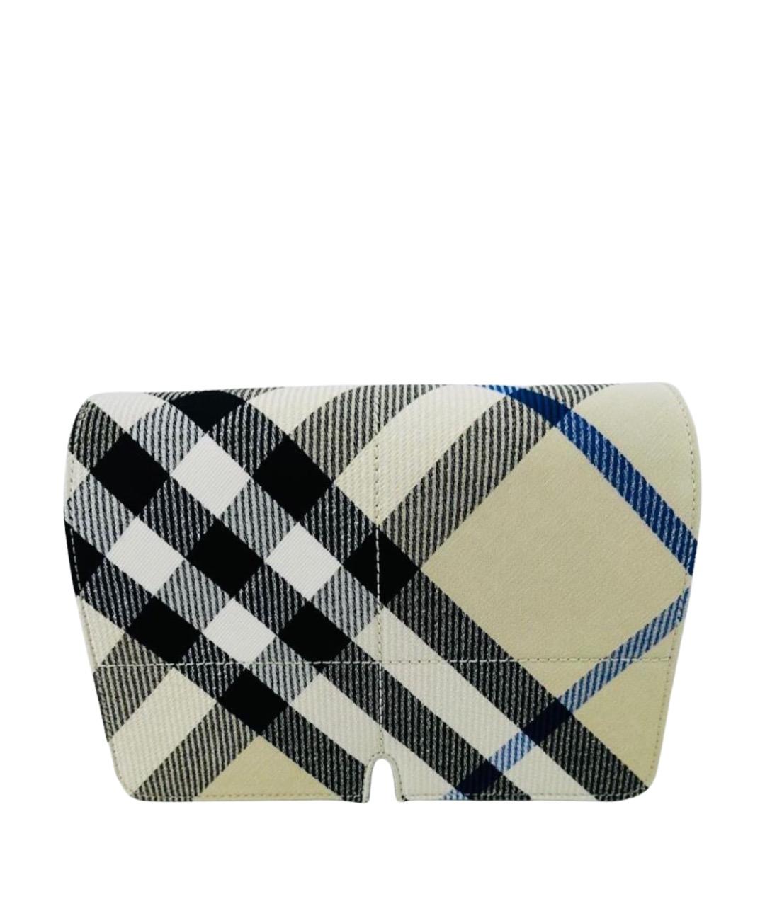 BURBERRY Серая кожаная сумка через плечо, фото 1