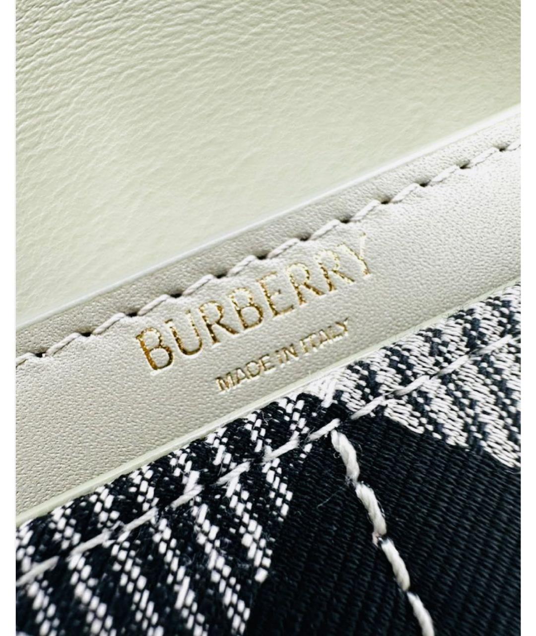 BURBERRY Серая кожаная сумка через плечо, фото 7
