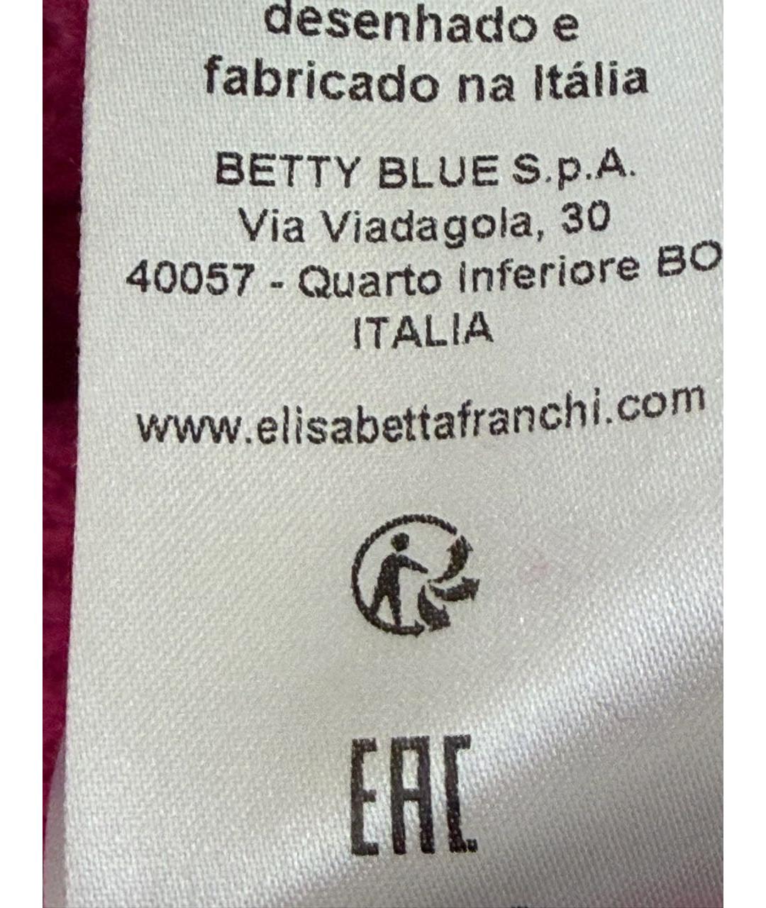 ELISABETTA FRANCHI Фуксия шерстяной джемпер / свитер, фото 8