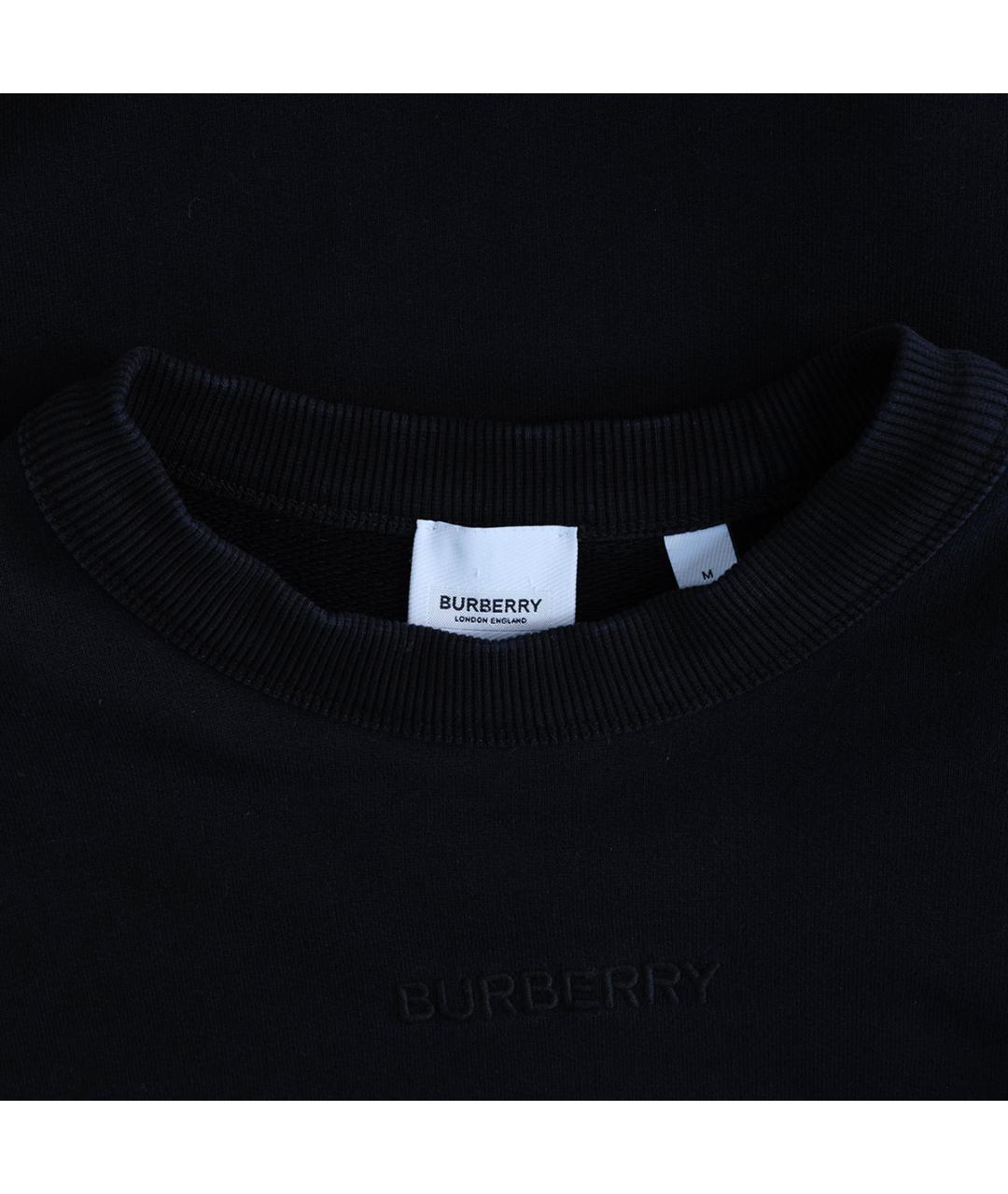 BURBERRY Черное хлопковое повседневное платье, фото 3