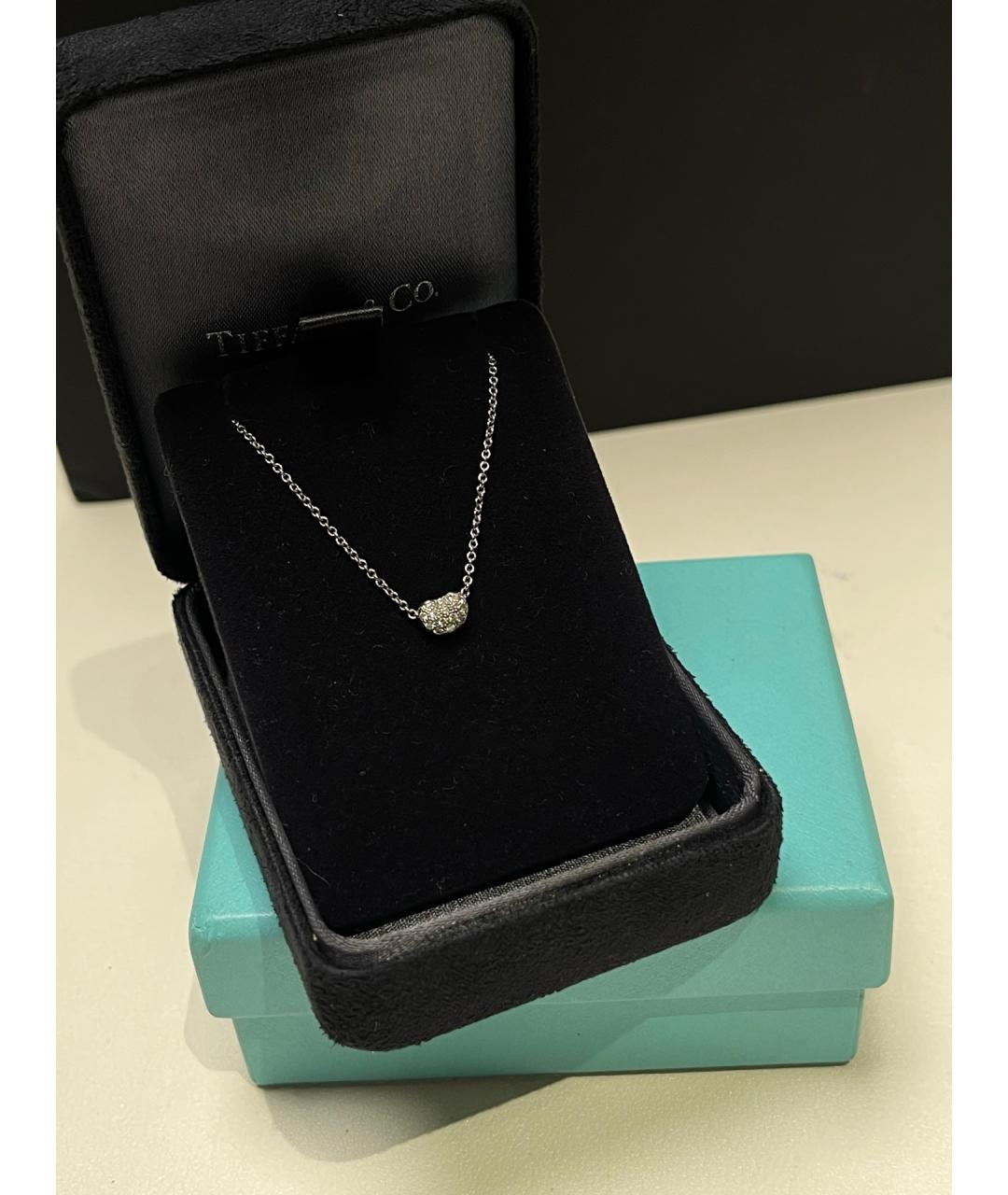 TIFFANY&CO Серебряное платиновое колье, фото 4
