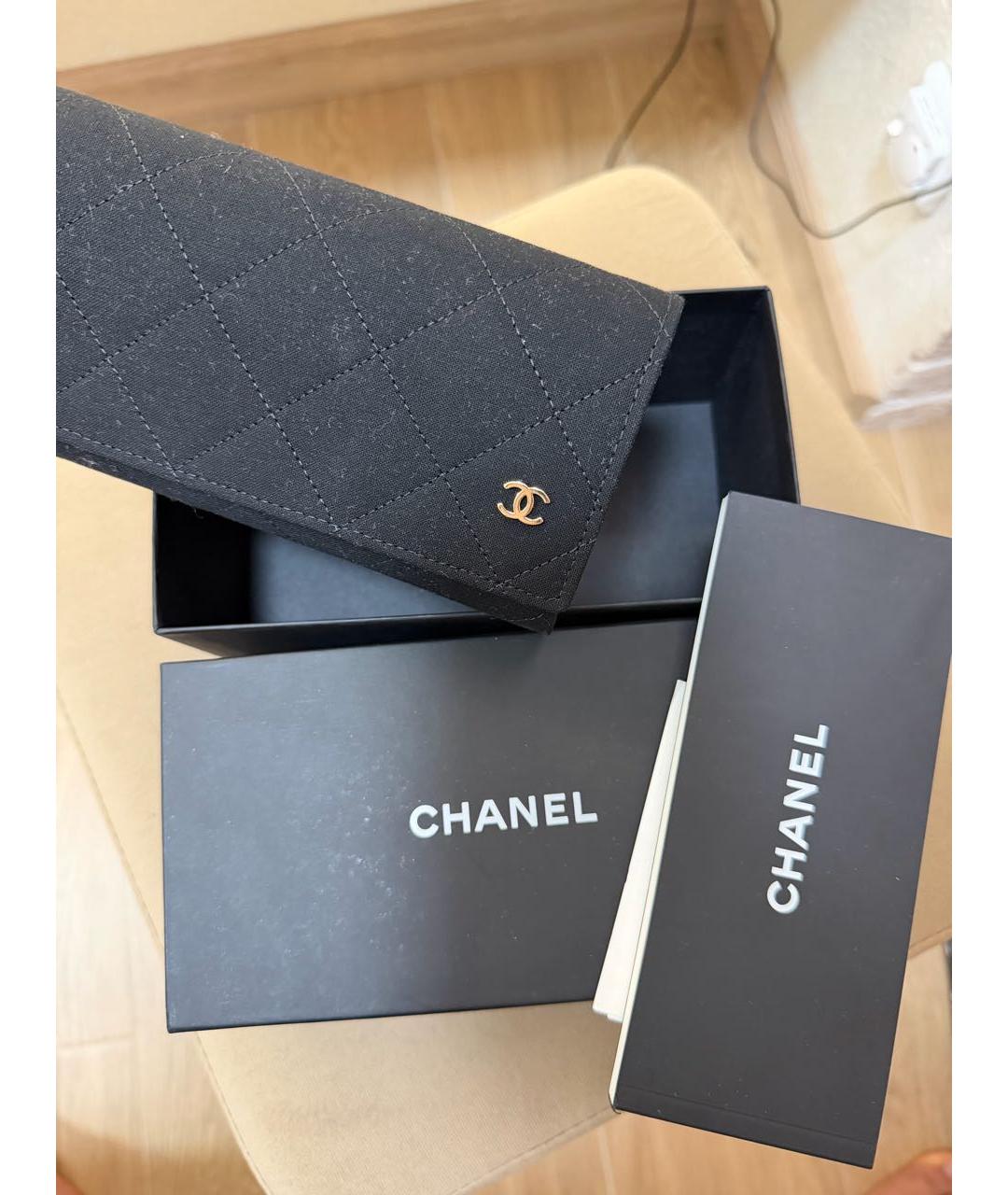 CHANEL Черные пластиковые солнцезащитные очки, фото 4