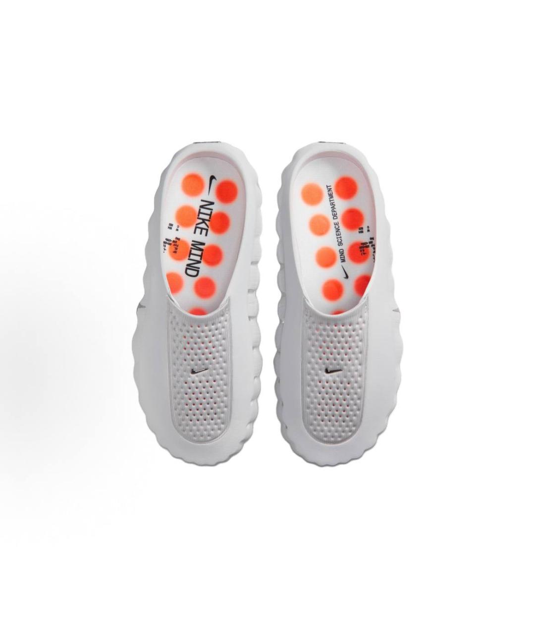 NIKE Серые резиновые шлепанцы, фото 3