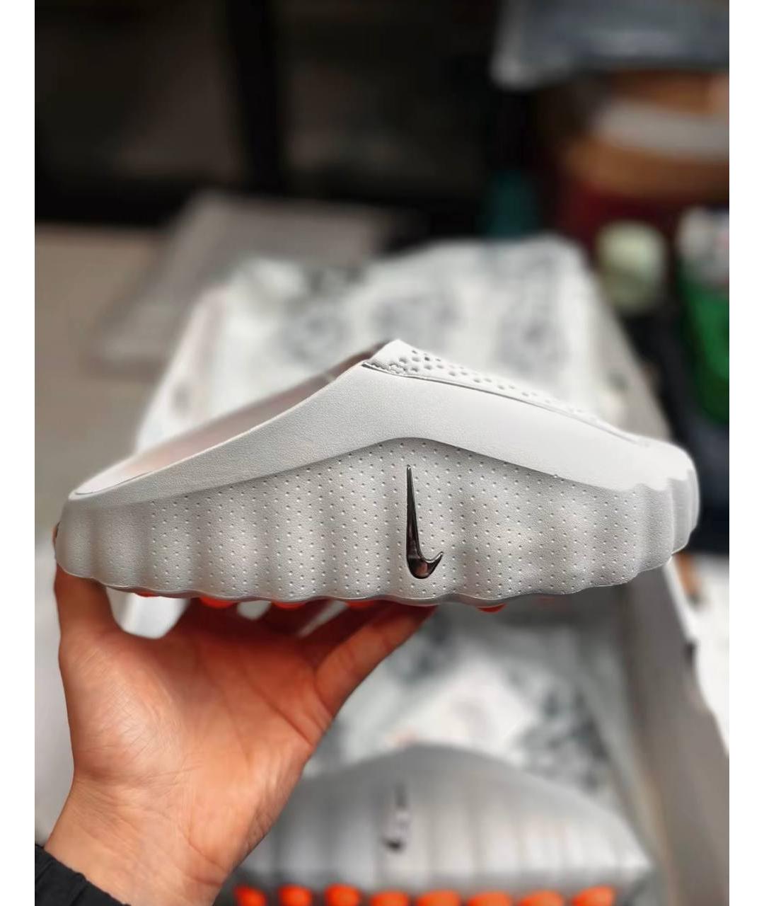 NIKE Серые шлепанцы, фото 5