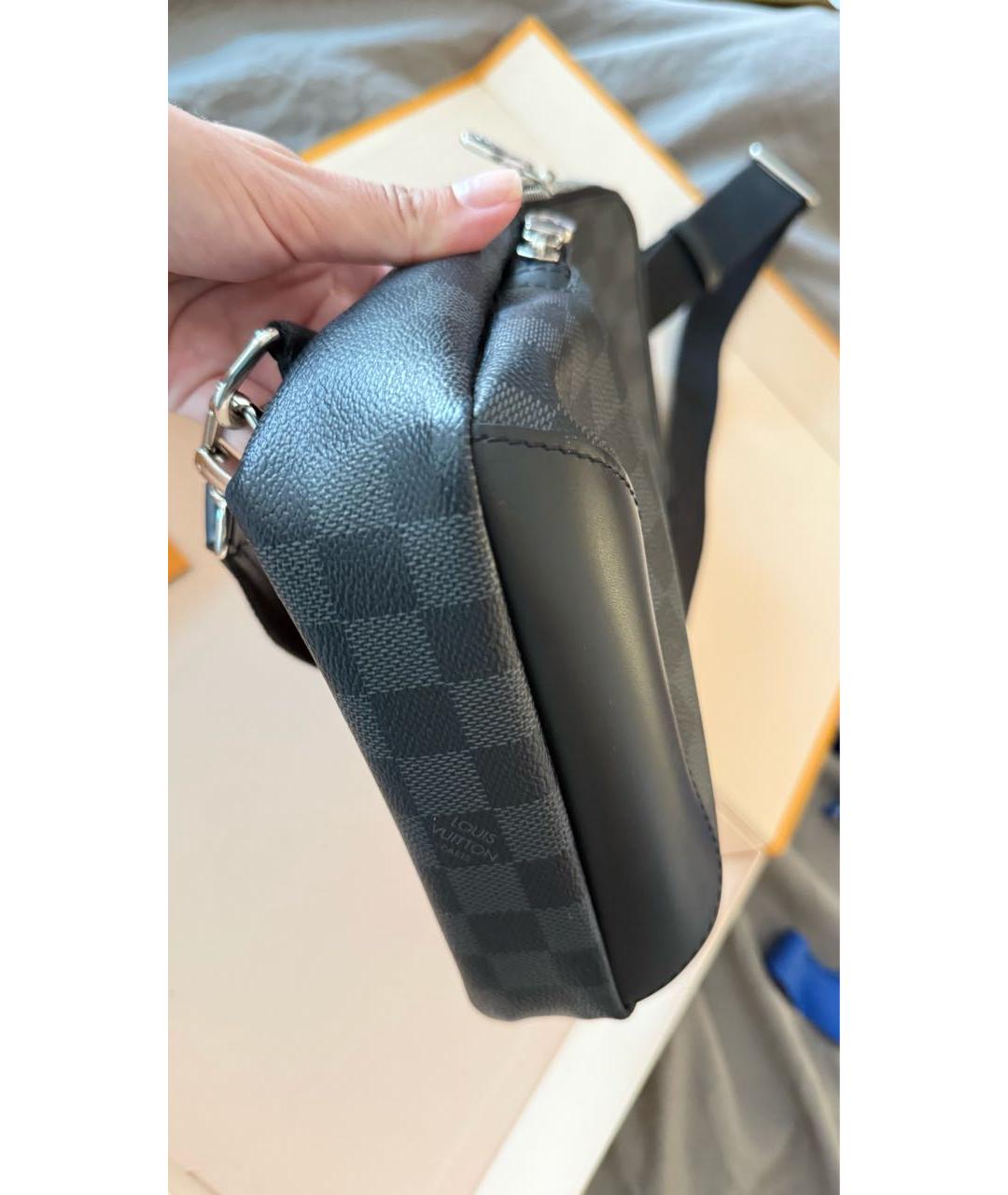 LOUIS VUITTON Черная сумка на плечо, фото 6