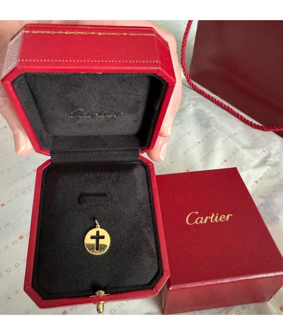 CARTIER Золотой кулон из желтого золота, фото 2